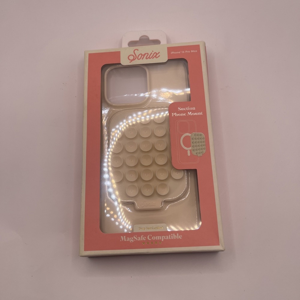 NEW Sonix Apple iPhone 16 Pro Max Suction Phone Case with MagSafe - Linen